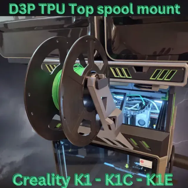 TPU Top mount spool holder - K1C K1SE K2SE D3P riser — Фото 4 из 9