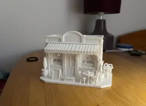 Café Diorama 3D Model – Coffee Shop Building