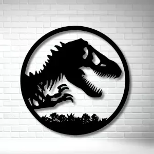 🦖🔥 Jurassic Park T-Rex Wall Art