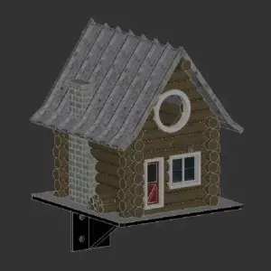 Log Cabin Birdhouse