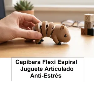 Spiral Flexi Capybara | Anti-Stress Articulated Toy