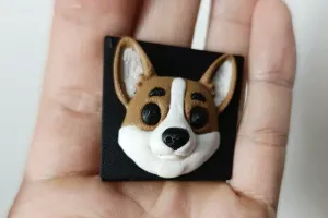 Corgi Fridge Magnet 8x2mm slot