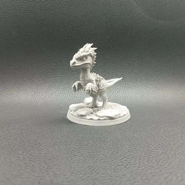 Cute Feathered Raptor – Chibi Dinosaur Toy — Image 5 of 5