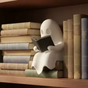 Little Ghost Reader - Halloween Decoration