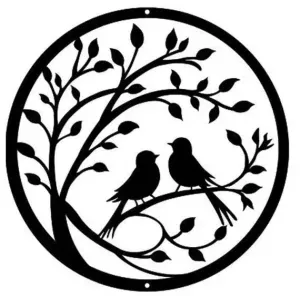 bird curcle wall art