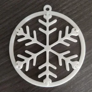 Adorno Árbol Navidad (Copo de nieve)