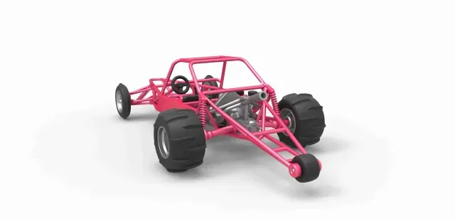 Diecast old school Sand Rail buggy Version 2 Scale 1:25 — Фото 7 из 9