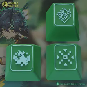 Genshin Impact Kinich Keycaps – OEM Profile STL Files