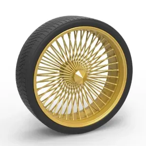 30 inch Wire wheel of Donk car Scale 1:25