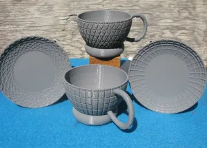 Teacups with Matching Saucers
