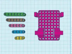 LEGO mini sumo chassis with N20 motor