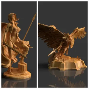 Valkyrie statuettes (two different models)