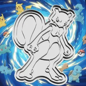 Cookie Cutter Mewto Pokemon
