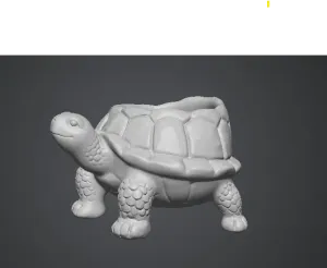 Gamelle Tortue Low-Poly  for dogs and cats