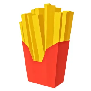 Cartoon French Fries Box STL Model