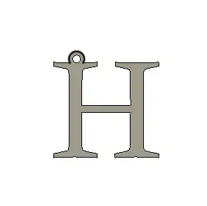 H - Keychain