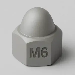 m6 cap nut / m6 kör somun