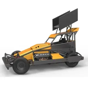New Zealand Superstock car while turning V4 Scale 1:25