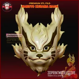 Naruto Kurama Mask - Anime Cosplay Halloween - Kitsune Fox