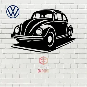 VOLKSWAGEN COCCINELLE VINTAGE - 2D WALL ART #1