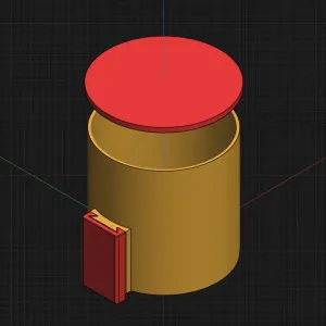 Coffee & Paint filter dispenser with lid and wall mount