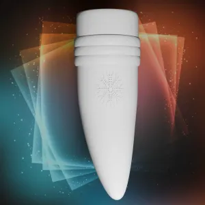Viking Mead Horn with Vegvísir Symbol