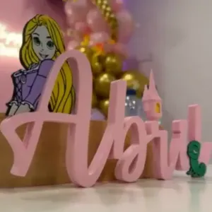 👸 Rapunzel Name Sign: Tangled Magic Decor - [Name Abril]