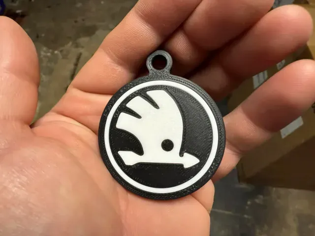 Skoda logo on key, key ring — Image 2 of 5