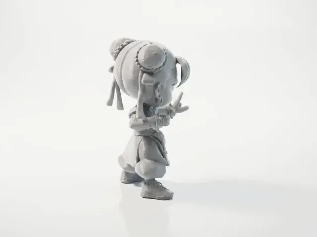 Chun Li Chibi Figurine Street Fighter 3D Printable — Image 2 of 4