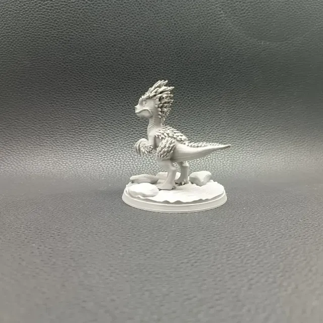 Cute Feathered Raptor – Chibi Dinosaur Toy — Image 3 of 5