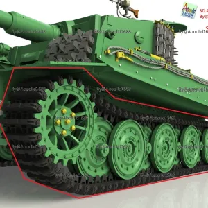 Tiger Tank Transport Track & Steel wheel.(STL-35)