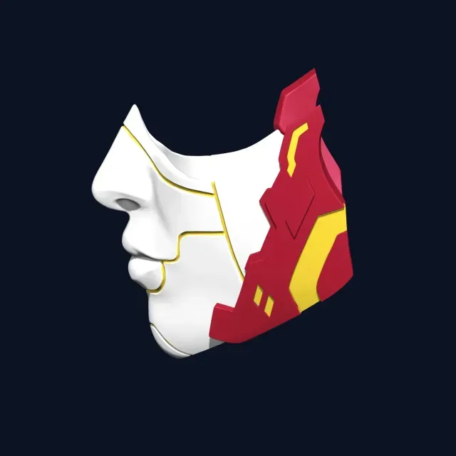 Cyberpunk Half Face Mask — Фото 3 из 9