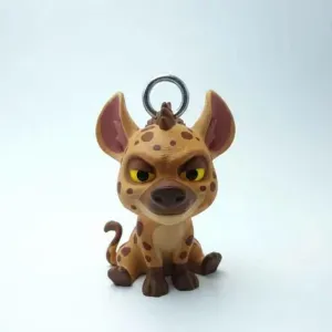 🐺 Sly Hyena Keychain – Attitude 3D Printable