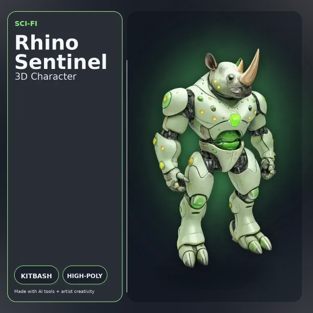 Creature Kitbash Collection – High-Poly Fantasy & Sci-Fi — Image 7 of 9