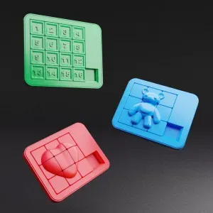 Cool Sliding Puzzle Collection of 7 Challenges