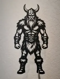 Viking Warrior 2D Wall Art