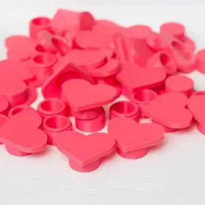 Diamond bead painting wax pot with heart shaped lid