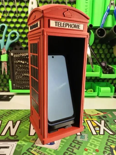 British Red Phone Box - Phone Holder Stand Display — Image 5 of 6