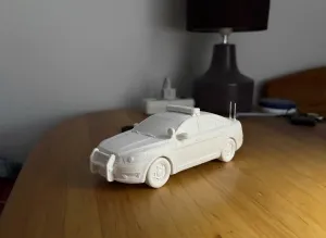 Detailed Miniature Police Interceptor Car