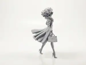 Business Lady Figurine Female Figure 3D Printable