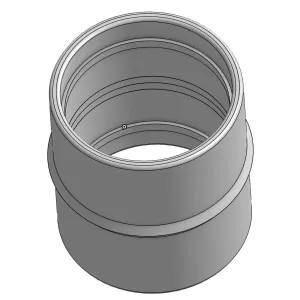 Ridgid Black Corrugated Hose Union (1.86"-47.3mm OD)