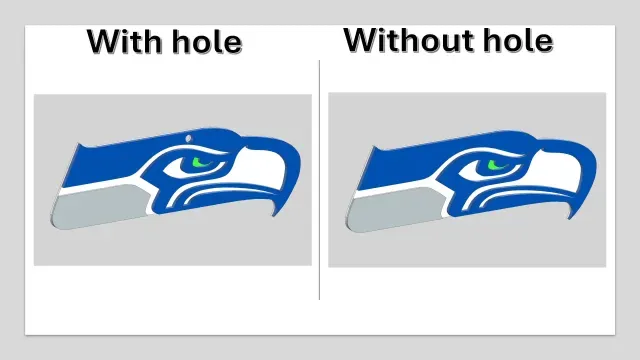 Seattle Seahawks. Designed in layers to enable color printing — Image 2 of 5