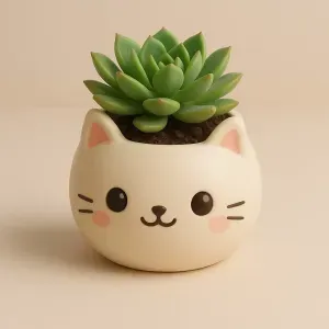 Pot planter kitty cat - Kitten planter