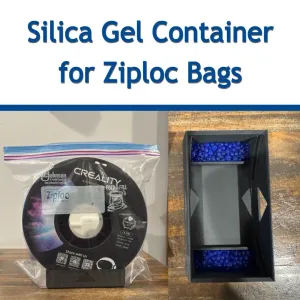Silica Gel Container for Ziploc Bag Filament Storage