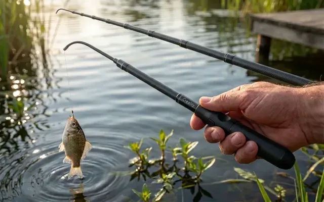 Compact Telescopic Fishing Rod Model (Herabuna Style)