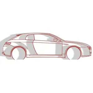 Alfa Romeo Brera - Silhouette Wall Decoration