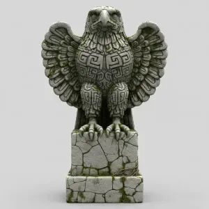 Temple Sky Eagle – Ancient Guardian Relic Diorama