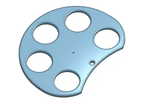 Sturdy plastic cup carrier.