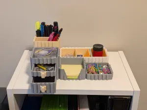 Interlocking Modular Desk Organizer