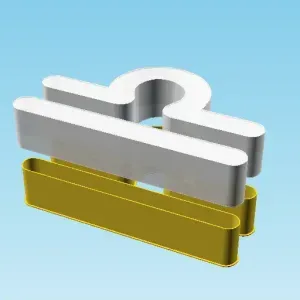 Libra symbol, nestable box (v2)